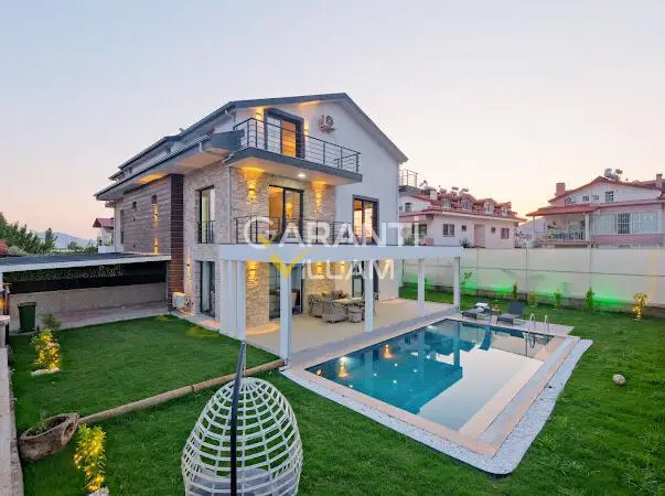VILLA-15083, Fethiye Çamköy 8 Kişilik Saunalı Jakuzili Lüks Kiralık Villa | Garanti Villam