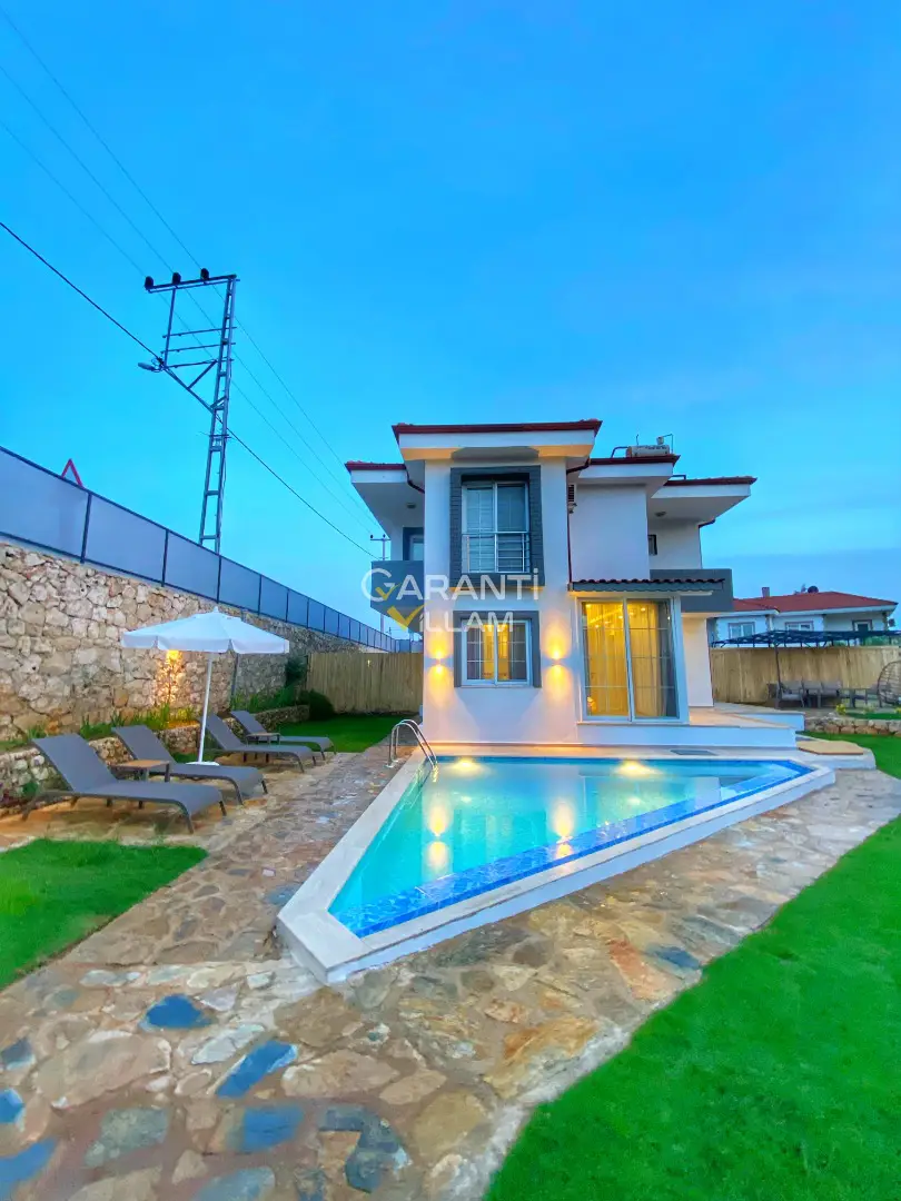 VILLA-12540, Kaş Çukurbağ 4 Kişilik Özel Havuzlu Kiralık Villa | Garanti Villam