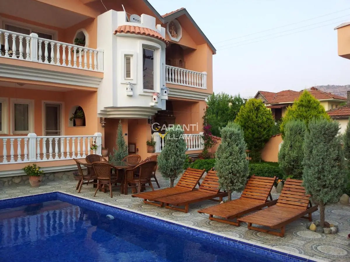 VILLA-15224, Ortaca Dalyan 8 Kişilik Özel Havuzlu Kiralık Villa | Garanti Villam