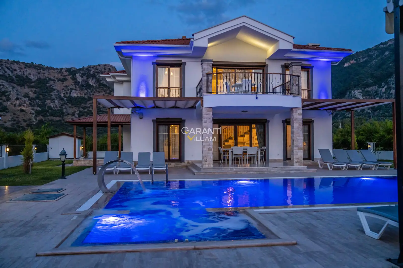 VILLA-15303, Ortaca Dalyan 14 Kişilik Çift Jakuzili Kiralık Villa | Garanti Villam