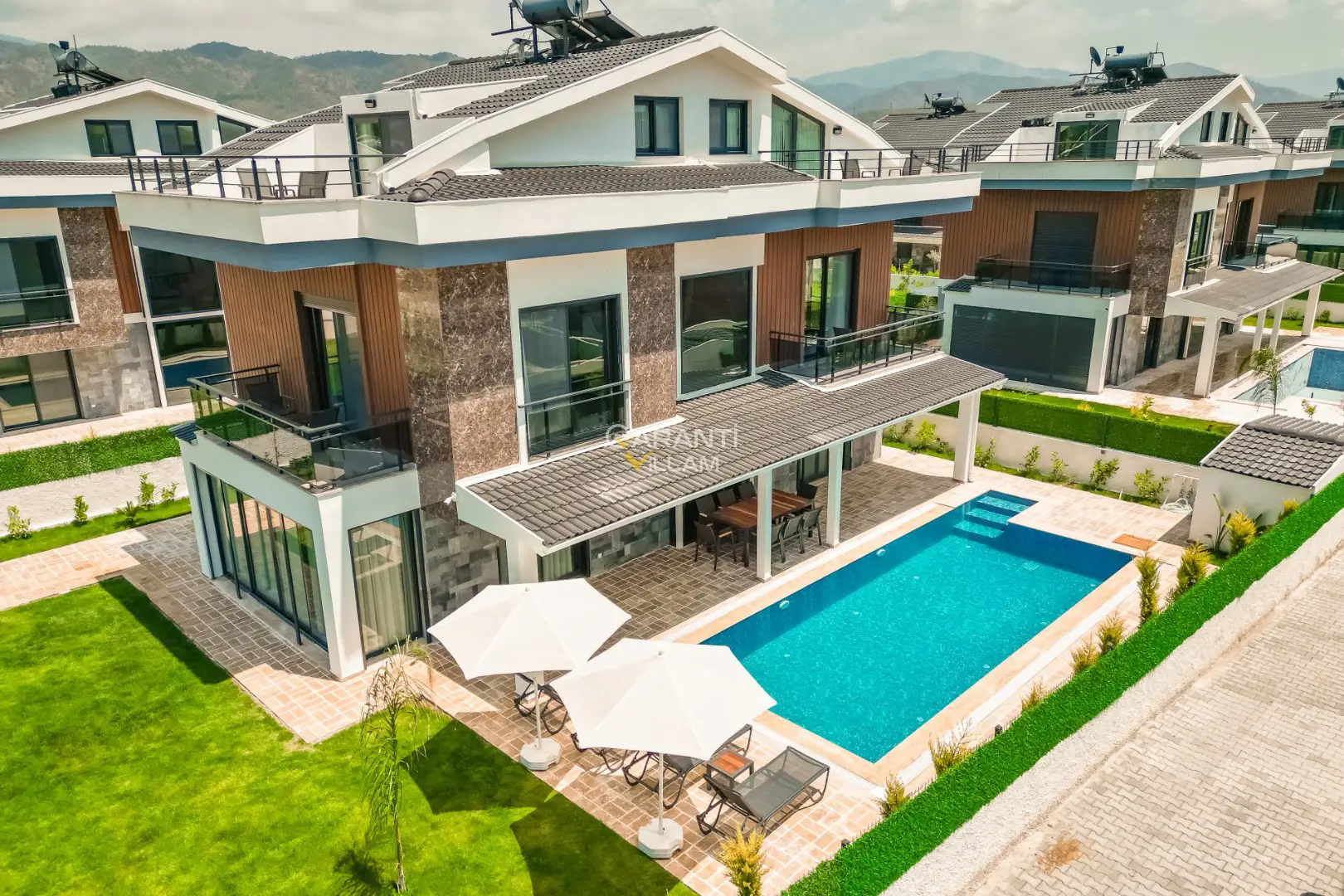VILLA-10360, Fethiye Kargı 8 Kişilik Plaja Yakın Kiralık Villa | Garanti Villam